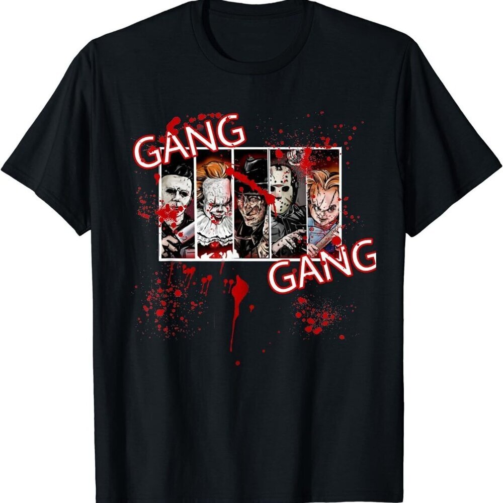 Scary 90s Classic Horror Movie Graphic T-Shirt Halloween Fan Gift Tee  90